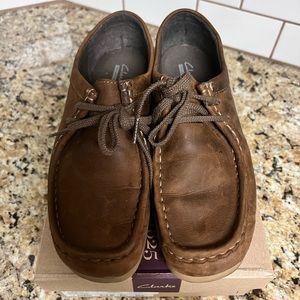 Clarks Women’s Padmora Brown Leather Shoes